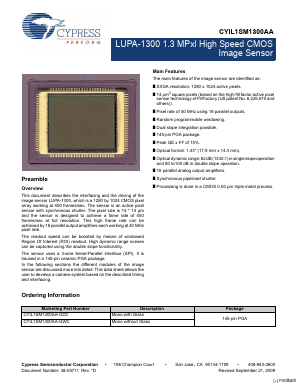 CYIL1SM1300AA Datasheet PDF Cypress Semiconductor