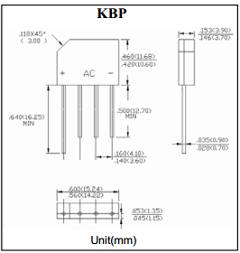 KBP301G Datasheet PDF Rugao Dachang Electronics Co., Ltd