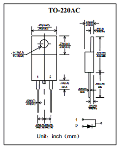 MBR8100 Datasheet PDF Rugao Dachang Electronics Co., Ltd