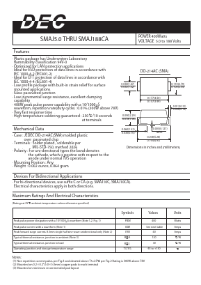 SMAJ54 Datasheet PDF Daesan Electronics Corp.