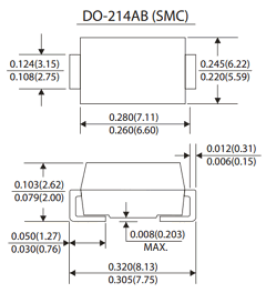 SMCJ7.5CA Datasheet PDF Daesan Electronics Corp.