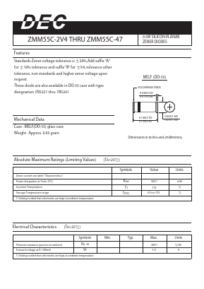 ZMM55C-16 Datasheet PDF Daesan Electronics Corp.