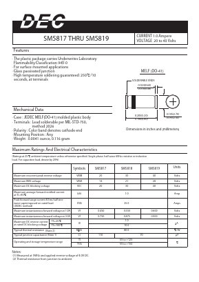 SM5819 Datasheet PDF Daesan Electronics Corp.