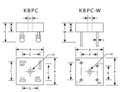 KBPC50005/W Datasheet PDF Daesan Electronics Corp.
