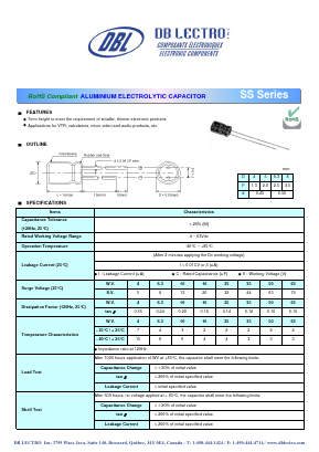 SS1A470LC Datasheet PDF DB Lectro Inc