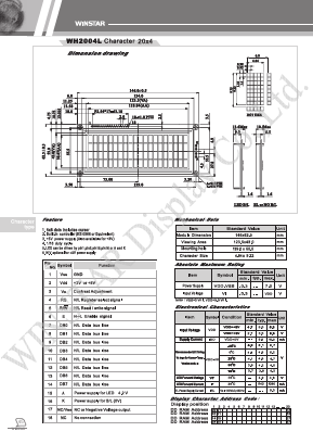 WX2464W Datasheet PDF DB Lectro Inc