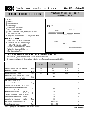EM01AZ Datasheet PDF Diode Semiconductor Korea