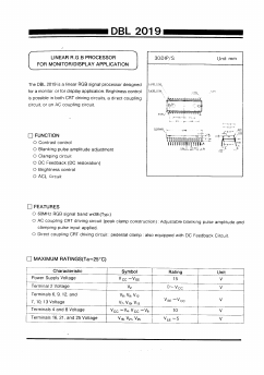 DBL2019 Datasheet PDF Daewoo Semiconductor
