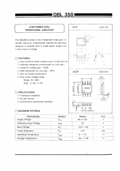 DBL358 Datasheet PDF Daewoo Semiconductor