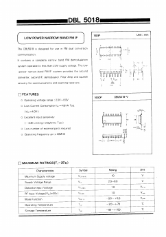 DBL5018 Datasheet PDF Daewoo Semiconductor