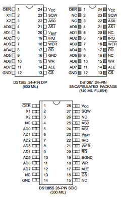 DS1385S Datasheet PDF Dallas Semiconductor -> Maxim Integrated