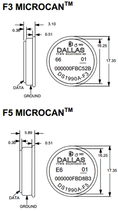DS1990A-F5 Datasheet PDF Dallas Semiconductor -> Maxim Integrated
