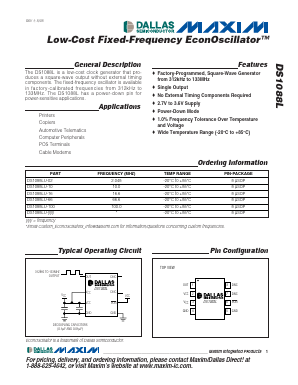 DS1088LU-YYY Datasheet PDF Dallas Semiconductor -> Maxim Integrated