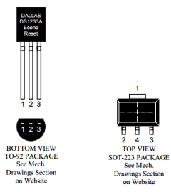 DS1233A Datasheet PDF Dallas Semiconductor -> Maxim Integrated