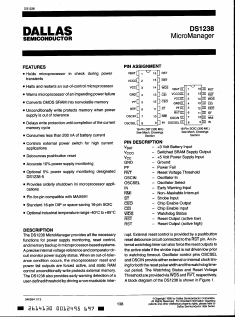 DS1238S Datasheet PDF Dallas Semiconductor -> Maxim Integrated