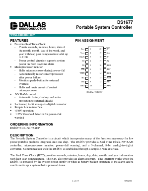 DS1677 Datasheet PDF Dallas Semiconductor -> Maxim Integrated