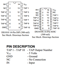 DS1010-200 Datasheet PDF Dallas Semiconductor -> Maxim Integrated