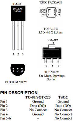 DS2401V Datasheet PDF Dallas Semiconductor -> Maxim Integrated