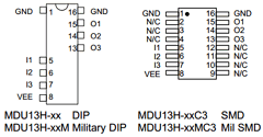 MDU13H-10 Datasheet PDF Data Delay Devices