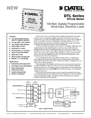 DTL2A Datasheet PDF  DATEL Data Acquisition products 