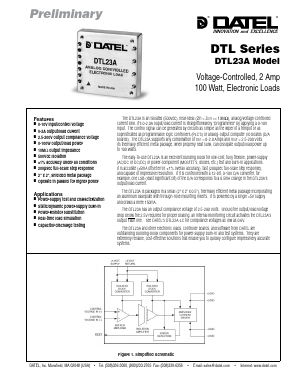 DTL23A Datasheet PDF  DATEL Data Acquisition products 