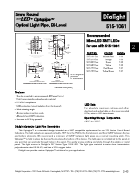 515-1061 Datasheet PDF Dialight Corporation
