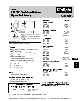550-1205F Datasheet PDF Dialight Corporation