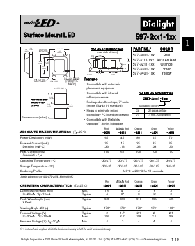 597-3001-1XX Datasheet PDF Dialight Corporation