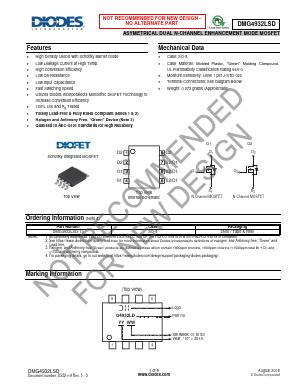 DMG4932LSD-13 Datasheet PDF Diodes Incorporated.