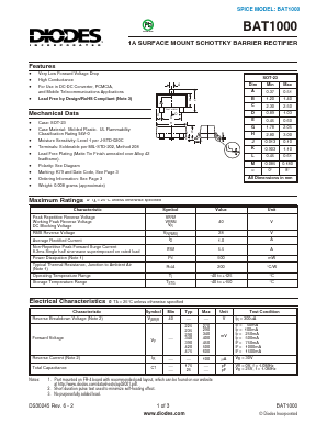 BAT1000-7-F Datasheet PDF Diodes Incorporated.