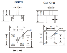 GBPC-3510W Datasheet PDF Diodes Incorporated.