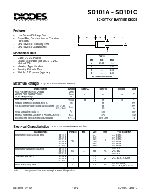 SD101 Datasheet PDF Diodes Incorporated.