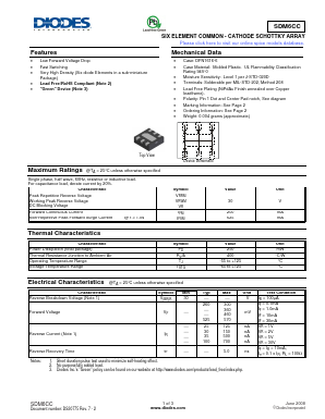 SDM6CC Datasheet PDF Diodes Incorporated.