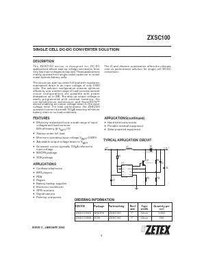 ZXSC100 Datasheet PDF Diodes Incorporated.