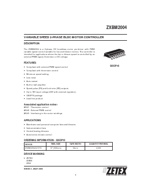 ZXBM2004 Datasheet PDF Diodes Incorporated.