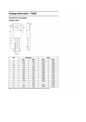 TO220 Datasheet PDF Diodes Incorporated.