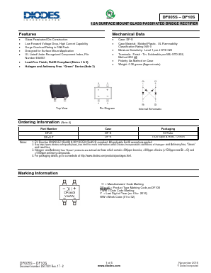 DF02S Datasheet PDF Diodes Incorporated.