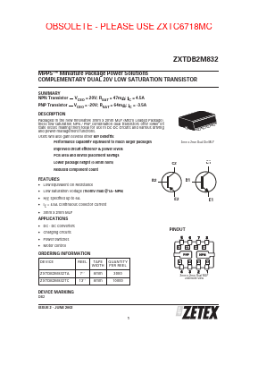 ZXTDB2M832 Datasheet PDF Diodes Incorporated.