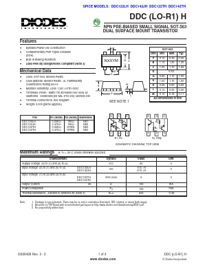 DDC142TH Datasheet PDF Diodes Incorporated.