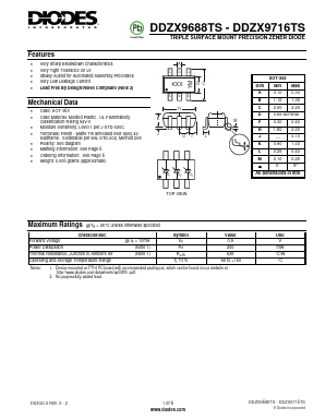 DDZX9691TS Datasheet PDF Diodes Incorporated.