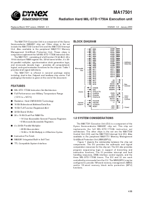 MAS17501CB Datasheet PDF Dynex Semiconductor