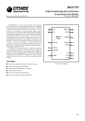 MAQ31755FE Datasheet PDF Dynex Semiconductor