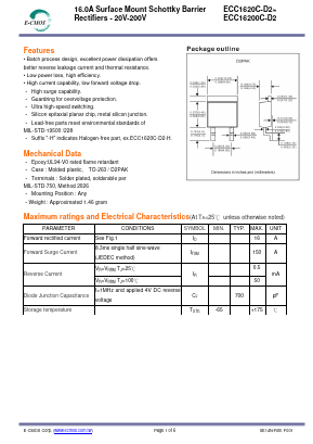 ECC1680C-D2 Datasheet PDF E-CMOS Corporation