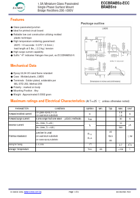 ECCBRABS4 Datasheet PDF E-CMOS Corporation