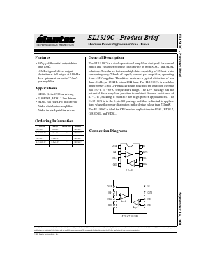 EL1510CS Datasheet PDF Elantec -> Intersil