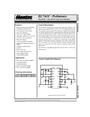 EL7562C Datasheet PDF Elantec -> Intersil