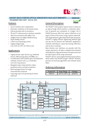 E909.05 Datasheet PDF ELMOS Semiconductor AG