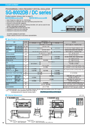 SG8002DC Datasheet PDF Seiko Epson Corp