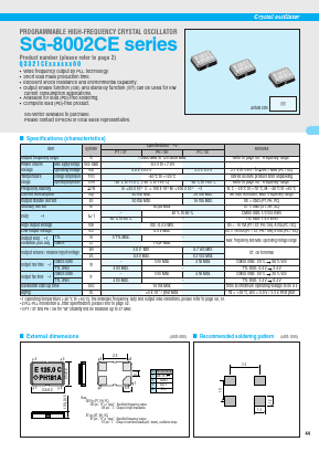 SG-8002CE Datasheet PDF Seiko Epson Corp