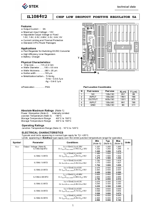 IL1084T2 Datasheet PDF Estek Electronics Co. Ltd